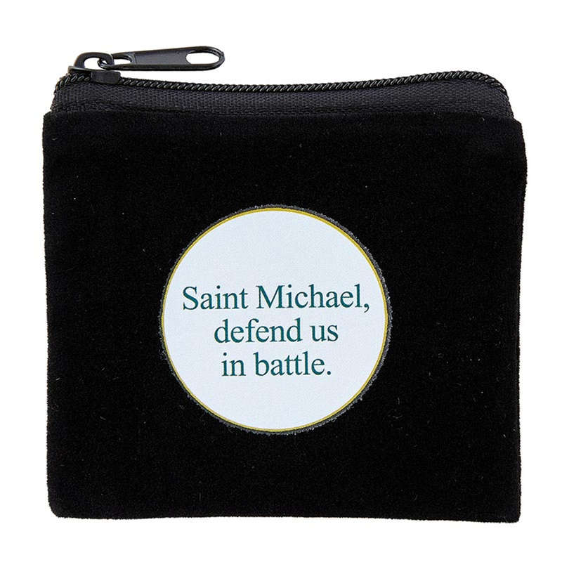 St Michael Rosary Zipper Bag