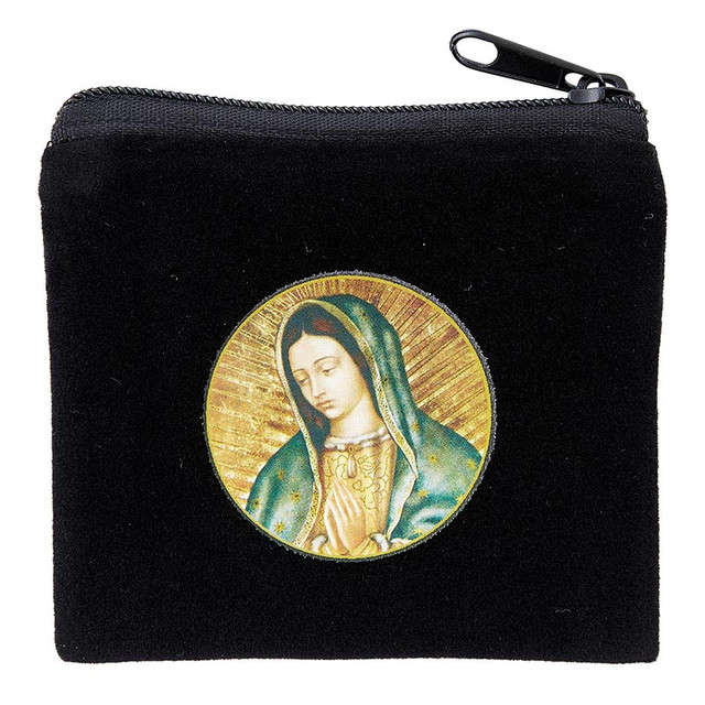 Our Lady of Guadalupe Rosary Zipper Bag