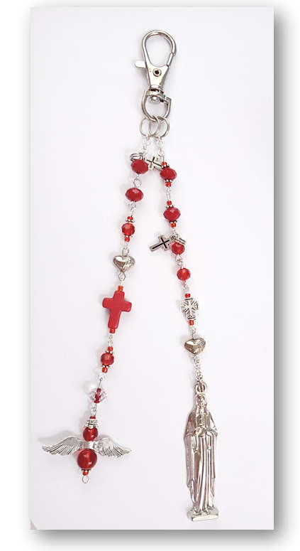 Sacred Heart Bag Charm