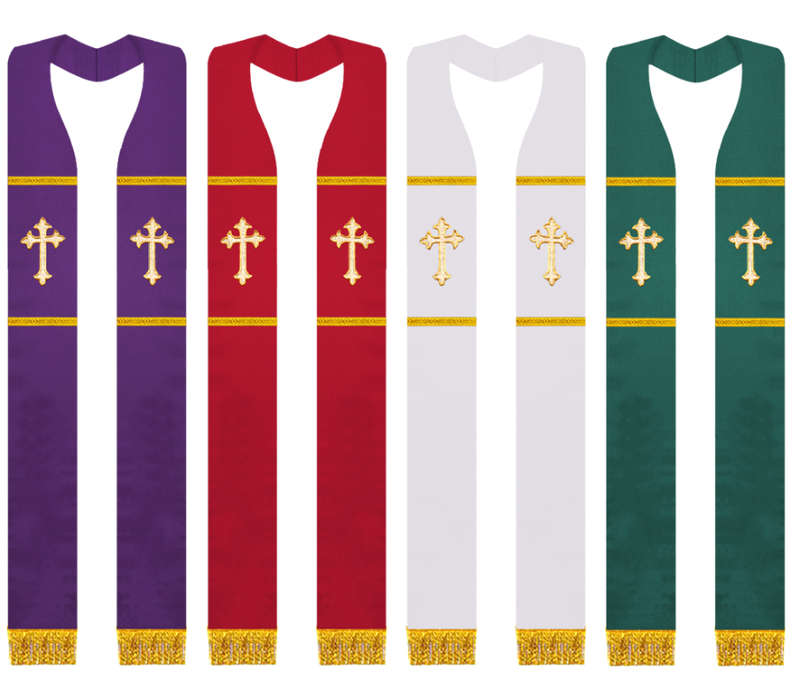 Stole with Golden Cross - Import