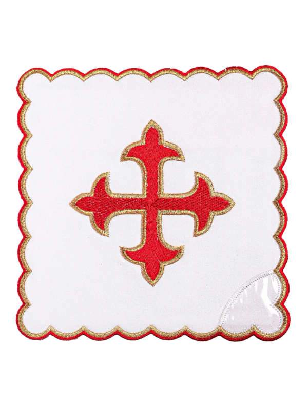 Haftina House Altar Linen Set - Fleur de Lis Cross