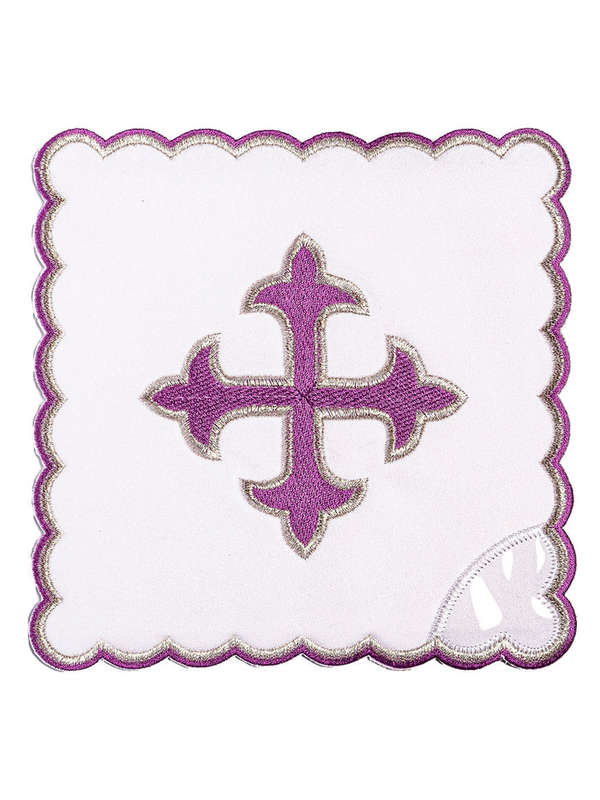Haftina House Altar Linen Set - Fleur de Lis Cross