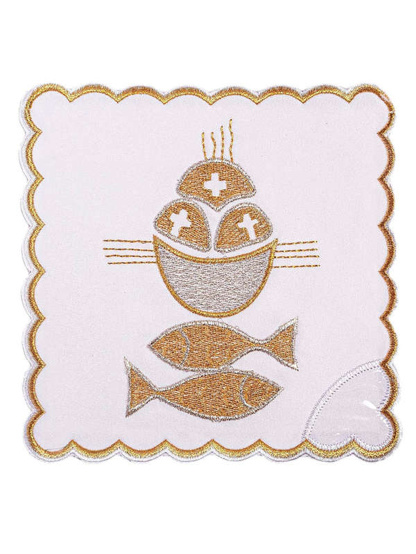 Haftina House Altar Linen Set - Gold/Silver Fishes