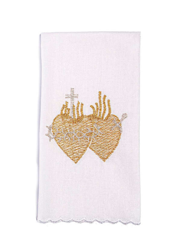 Haftina House Altar Linen Set - Two Hearts with Thorns