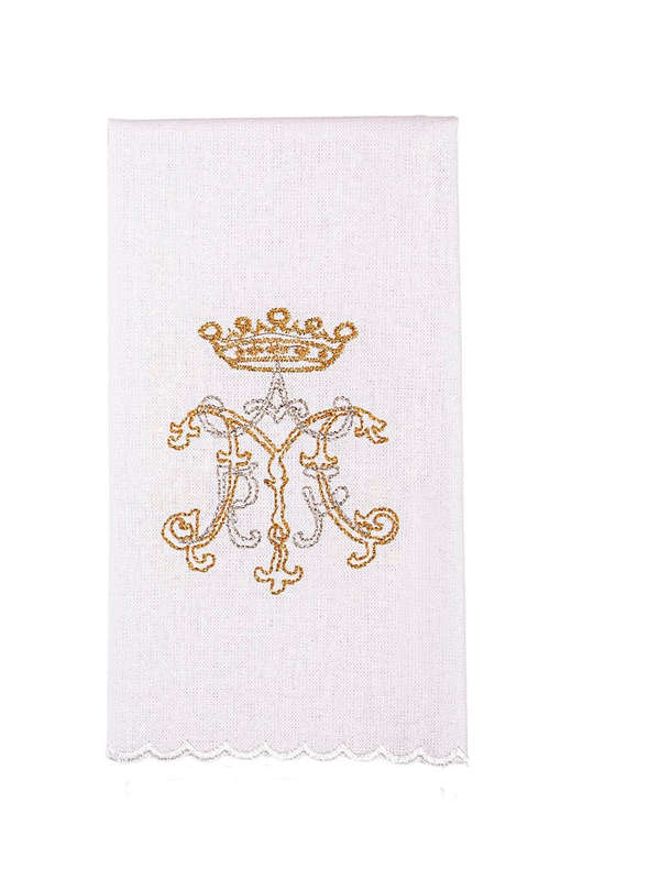 Haftina House Altar Linen Set - Golden Marian Design
