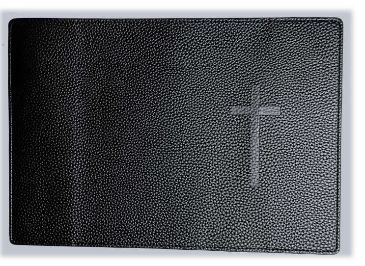 Daily & Sunday Missal Vegan Leather Cover - Black, Red & White