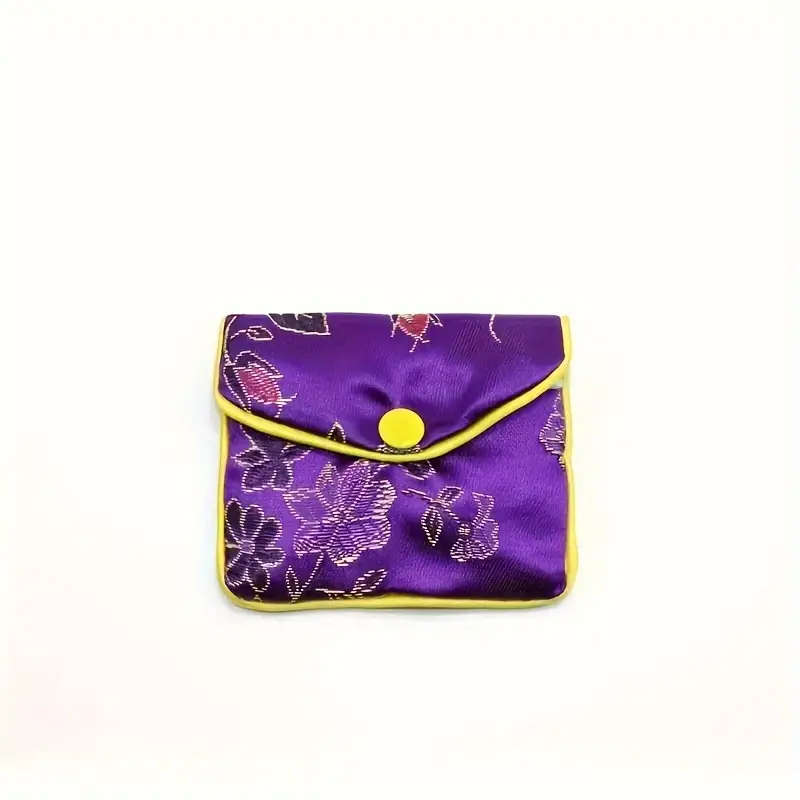 Colourful Satin Rosary Bag with Snap close