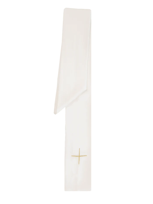 Haftina House Chasuble - Cream with open Cross & Wheat - Poland Import
