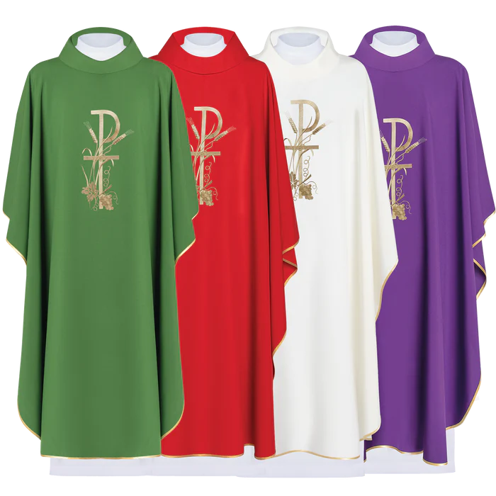 Haftina House - PAX Chasuble with Vines, Grapes and Wheat - Polish Import