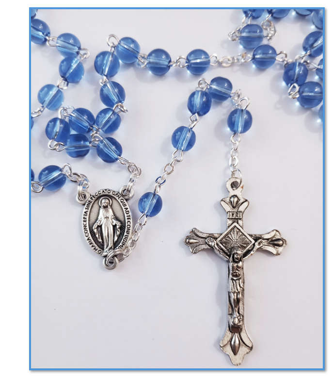 Miraculous Medal Rosary - With Medal in Gift Box