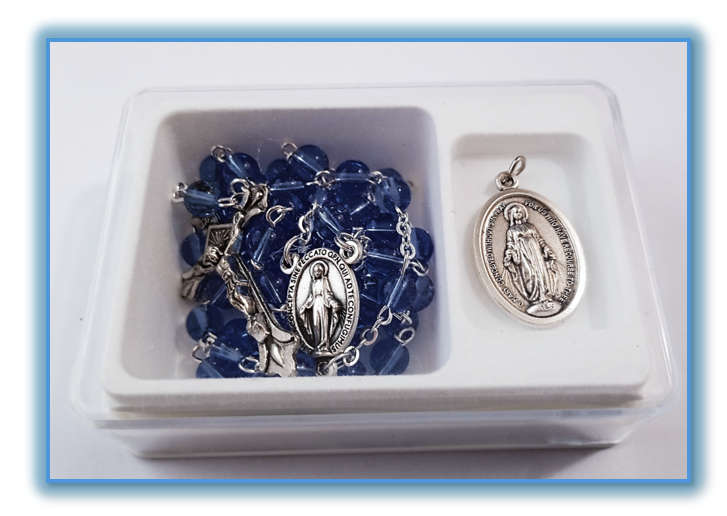 Miraculous Medal Rosary - With Medal in Gift Box