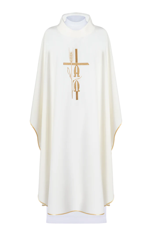 Haftina House - Alpha & Omega Chasuble in all Liturgical Colours