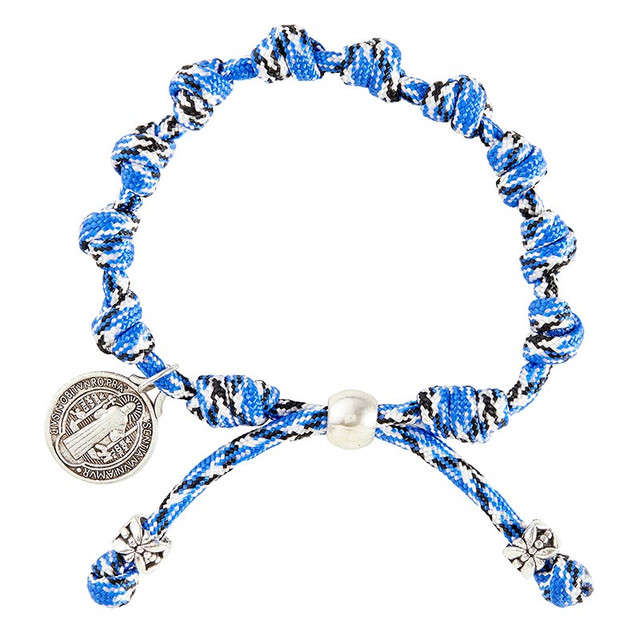 St Benedict Blue Paracord Bracelet