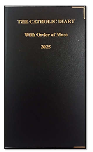 The Catholic Diary 2025 - With the Order of Mass - Black
