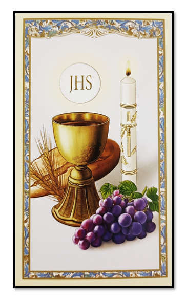 Prayer before Communion Holy Card