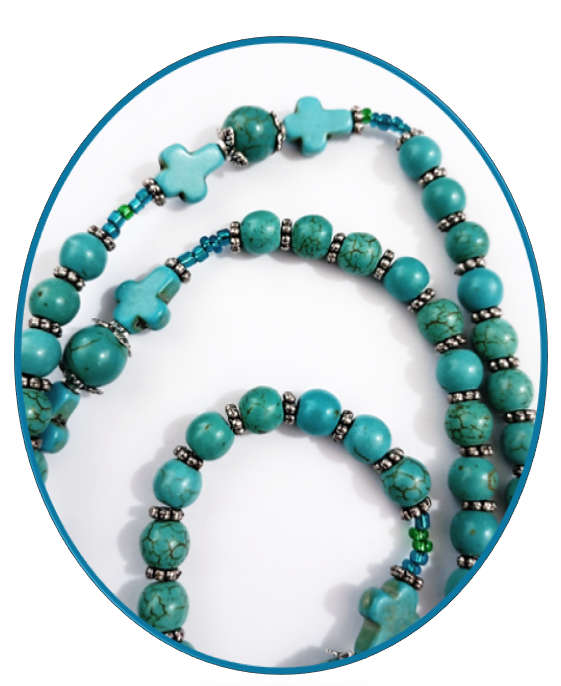 Semi-Precious Stone / Turquoise Rosary -  Strung Rosary Design