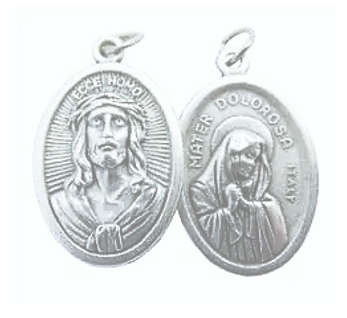 Mater Dolorosa / Ecce Homo Medal / Pray for us - Locally Produced