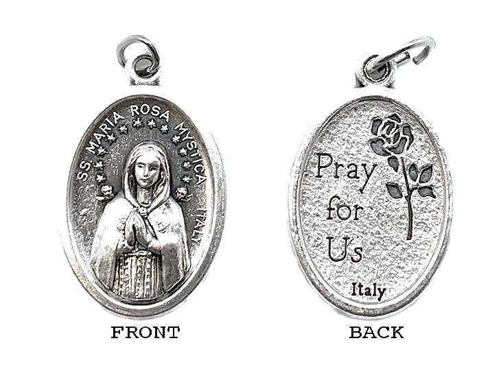 St Maria Rosa Mystica Medal / Pray for us - Locally Produced