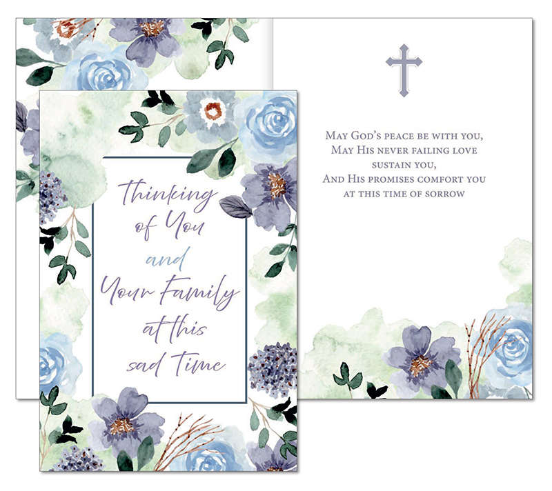 Thinking of you and your Family at this sad Time - Greeting card