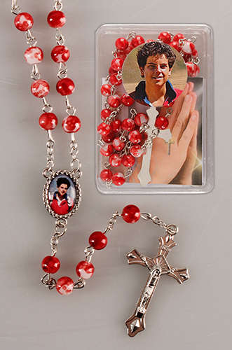 Carlo Acutis Rosary Gift Box - Red