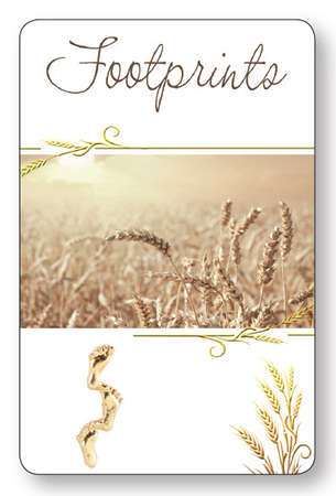 Footprints- prayer card