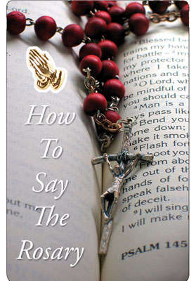 How to say the Rosary - prayer card