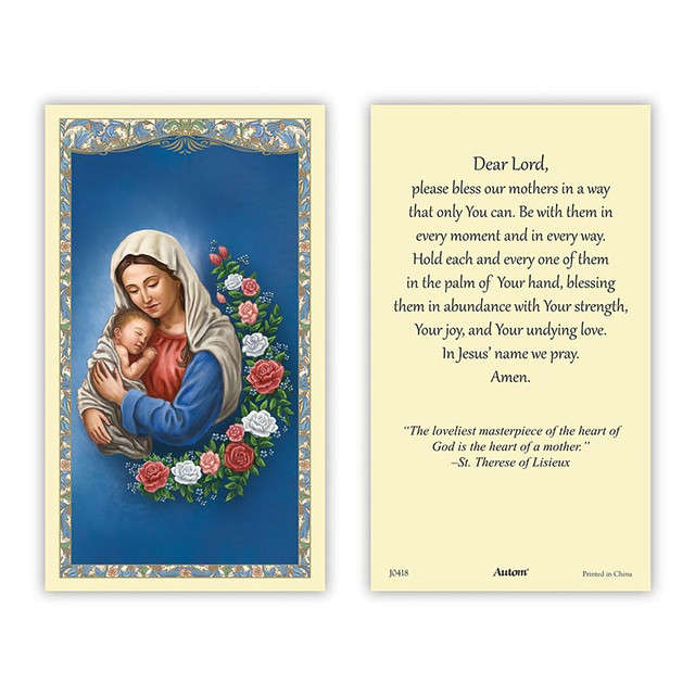 Mother's Day Holy Card - Heart of a Mother