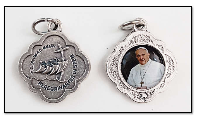 Jubilee Medal Oxidized - scalloped edging - Pope Francis