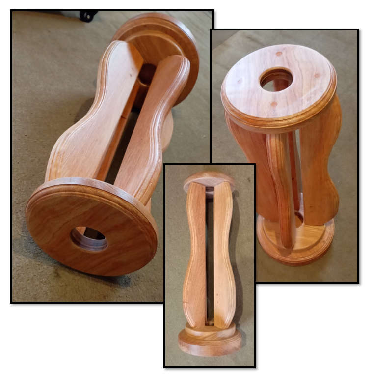58cm Solid Rosewood Processional Crucifix Stand