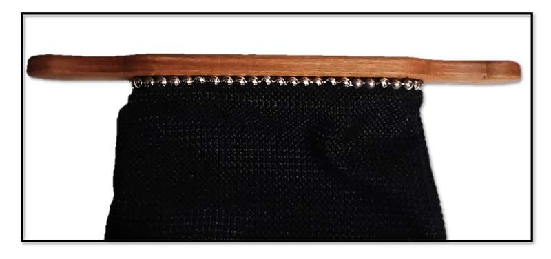 Slimline Offertory Bag with Zipper in Black