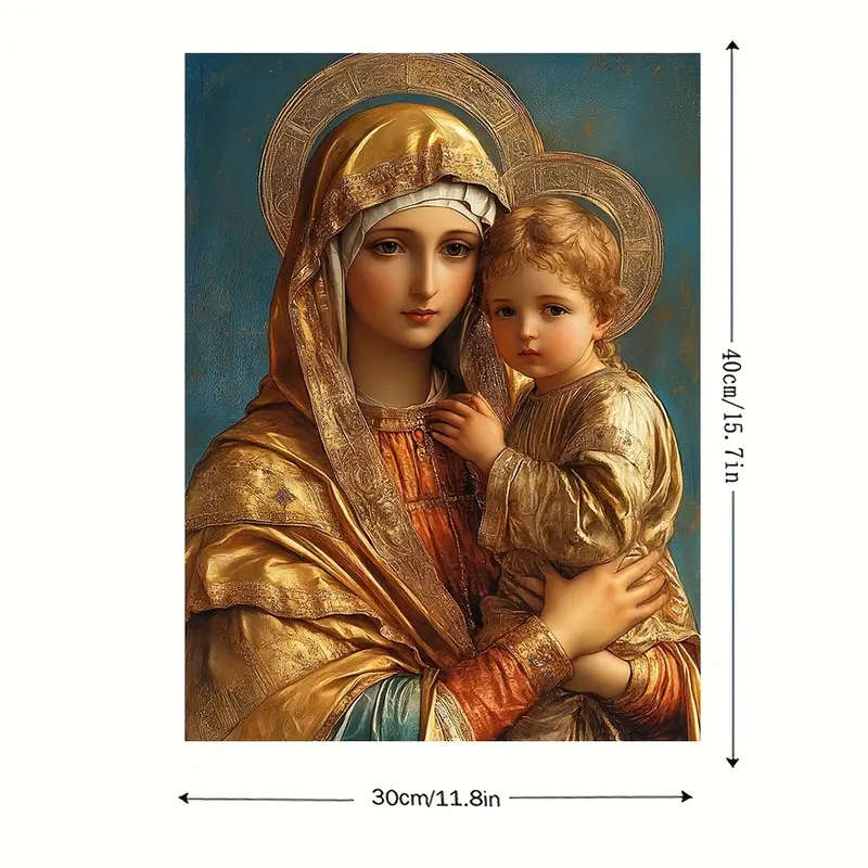 Byzantine Greek Theotokos Orthodox Madonna & Child Icon - Replica
