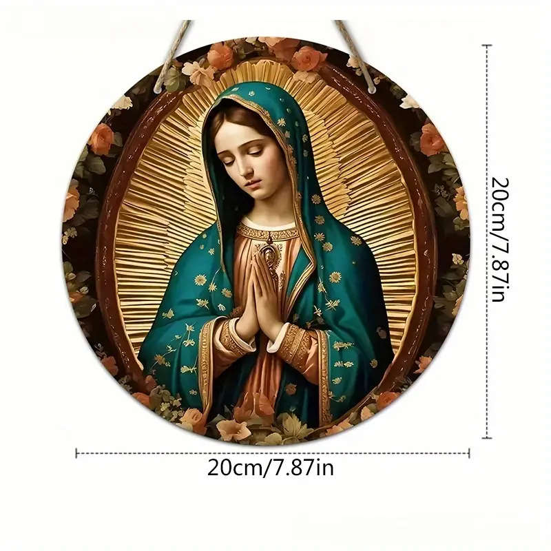 Our Lady of Guadalupe Hanging Wall Plaque - 2D