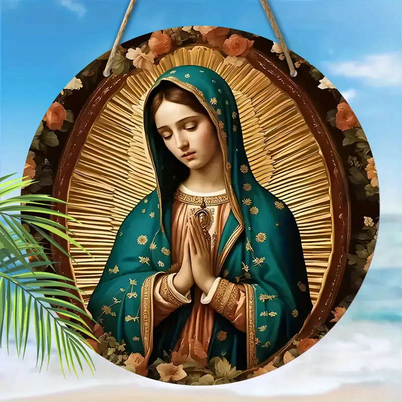 Our Lady of Guadalupe Hanging Wall Plaque - 2D