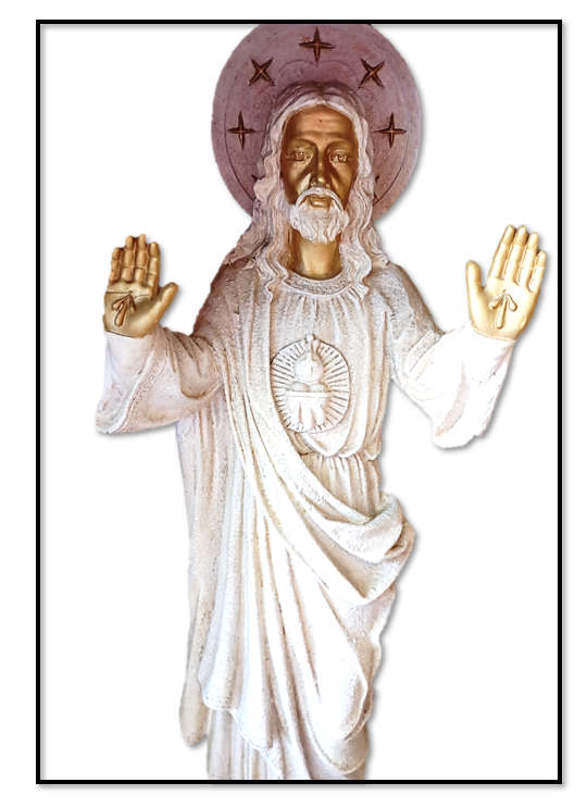 83cm Grotto of Sacred Heart of Jesus with lights