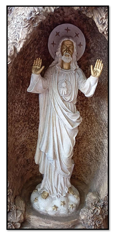 83cm Grotto of Sacred Heart of Jesus with lights