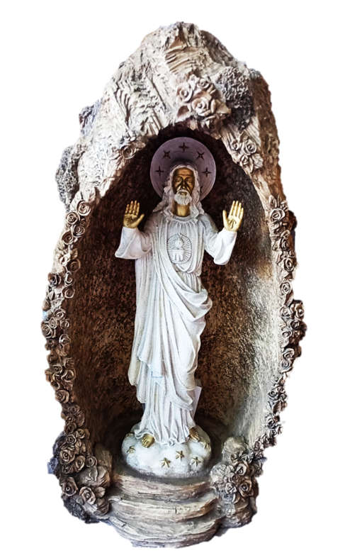 83cm Grotto of Sacred Heart of Jesus with lights