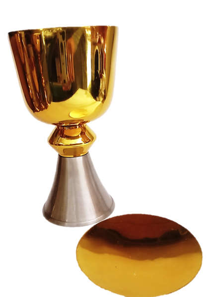 Two Tone Chalice, Paten & Ciborium Set - Can also be sold individually