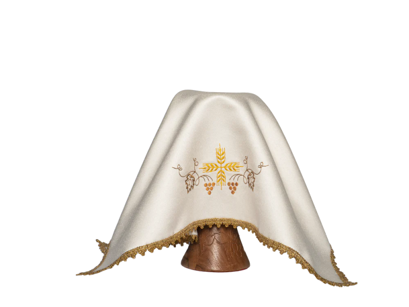 Haftina House - Set of 4 Chalice Veils (all Liturgical colours) - Wheat Cross Design