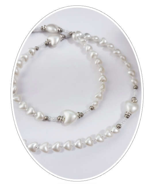 Heart Rosary Delicate - Threaded Design