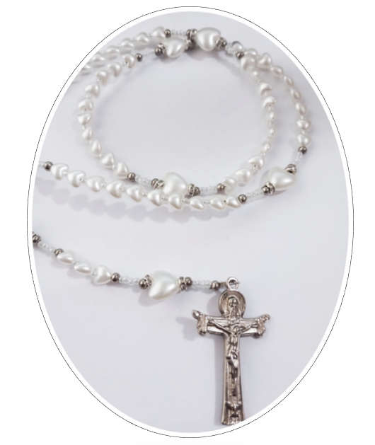 Heart Rosary Delicate - Threaded Design