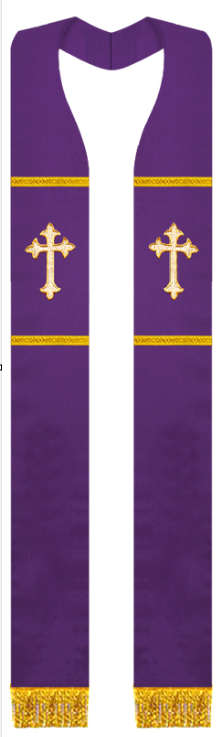 Stole with Golden Cross - Import