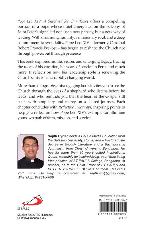 POPE LEO XIV: A Shepherd for Our Times - Fr (Dr) Sajith Cyriac SSP