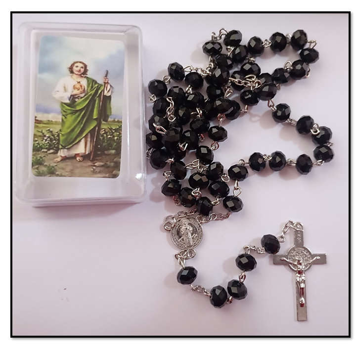 Austrian Glass Crystal Rosary in Box - Various colours and designs