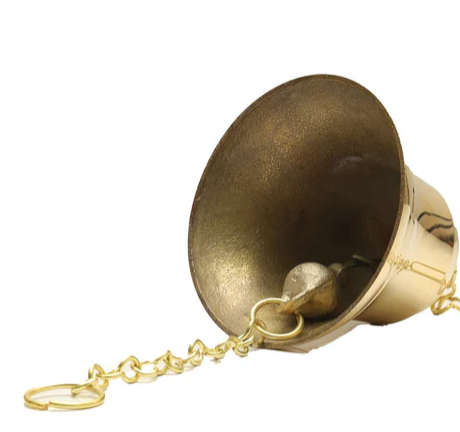 Bell Brass - Wall Mount - 12.5cm diameter - Italian Import