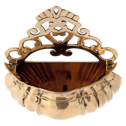 30cm Brass Holy Water Wall Font