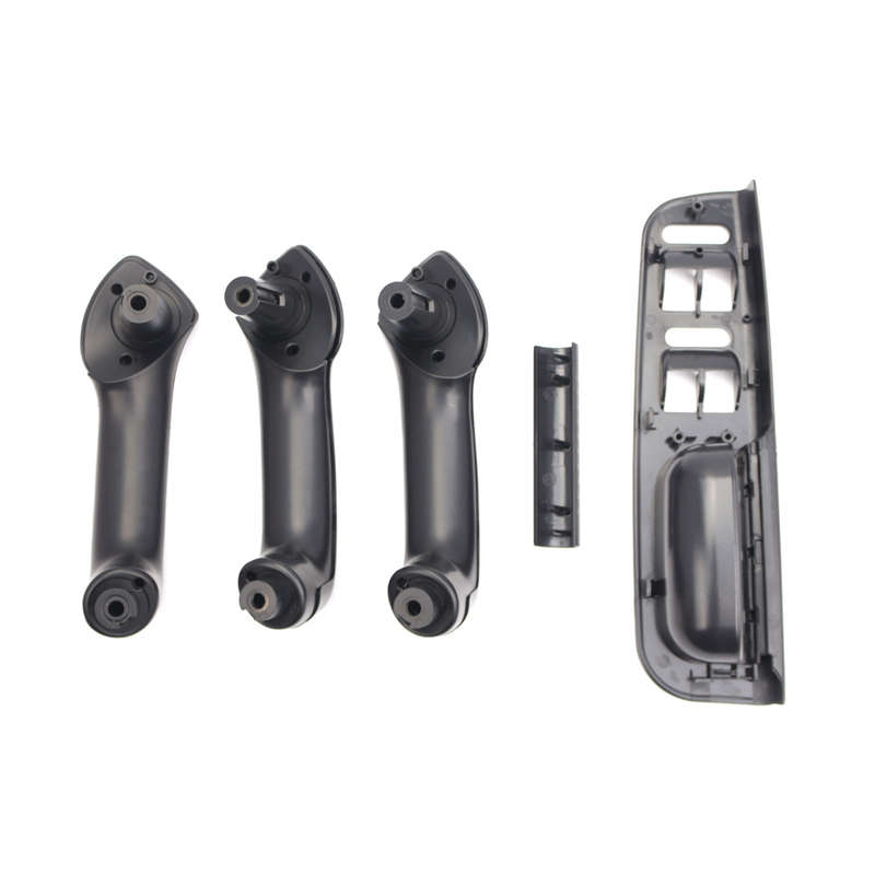 5PCS Black Inner Door Handle Handle Inner Armrest+Base for Golf MK4 Interior Handle