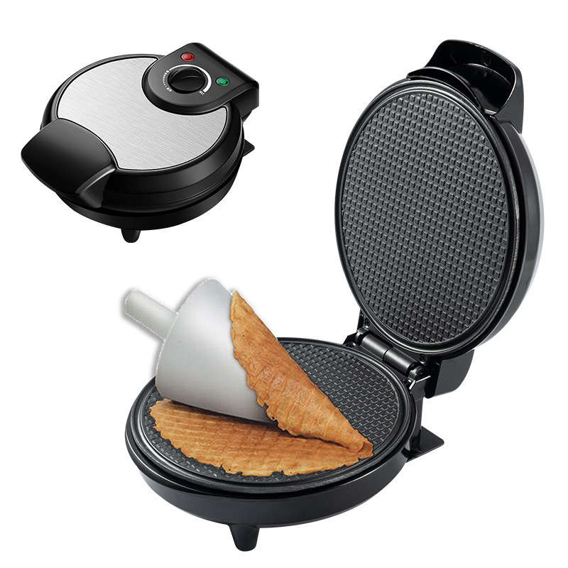Electric Crispy Egg Roll Maker Omelet Sandwich Iron Crepe Baking Pan Waffle Pancake DIY Ice Cream Co