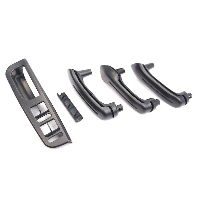 5PCS Black Inner Door Handle Handle Inner Armrest+Base for Golf MK4 Interior Handle