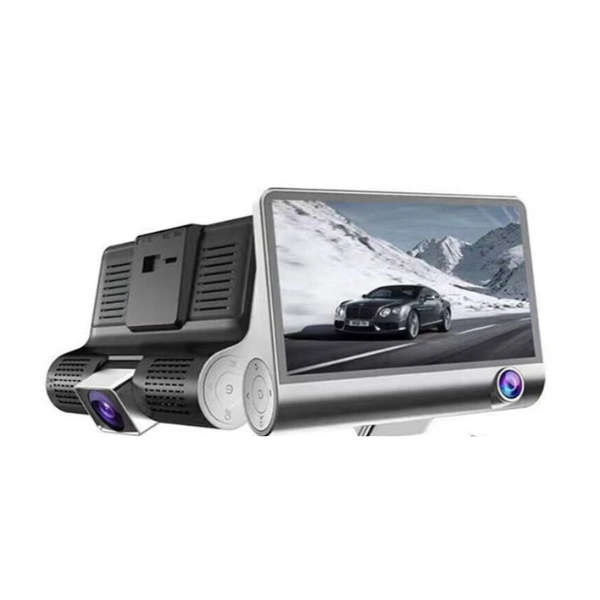 4 Screen Car Dash Camera with 3 cameras, night vision