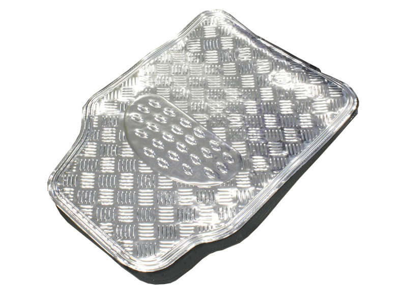 NX Floor Mats with Silver Chrome Look Design